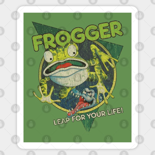 Frogger Leap For Your Life 1981 Sticker by JCD666